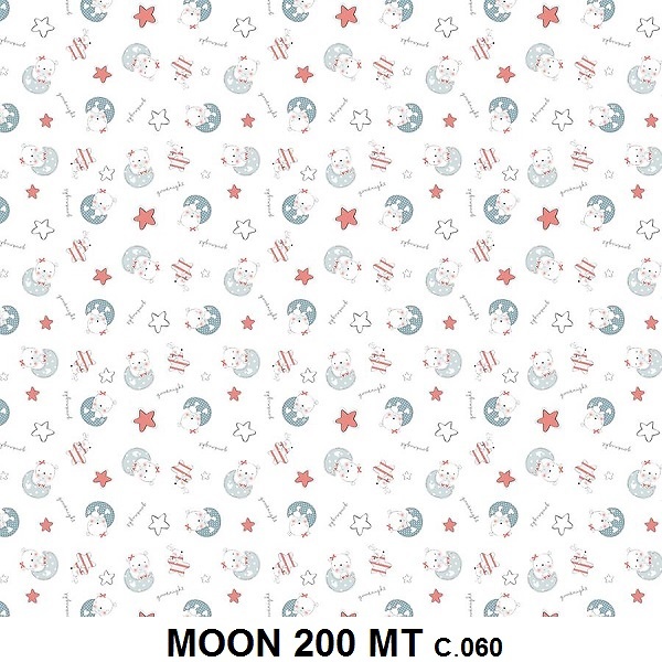 Detalle Forro Colcha Bouti Moon 20 de Tejidos Jvr con Metraje Moon/200MT C.060 Multicolor de Tejidos JVR 