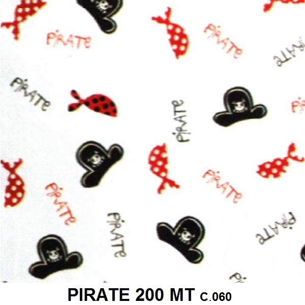 Detalle Forro Colcha Bouti Pirate 20 de Tejidos Jvr con Metraje Pirate/200MT C.060 Multicolor de Tejidos JVR 