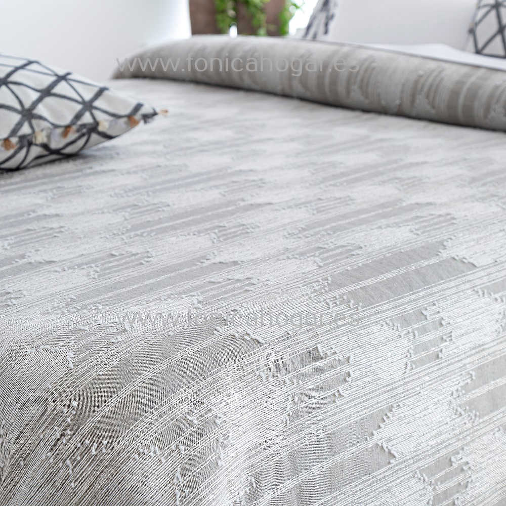 Detalle Colcha Conil Gris de Confecciones Paula 