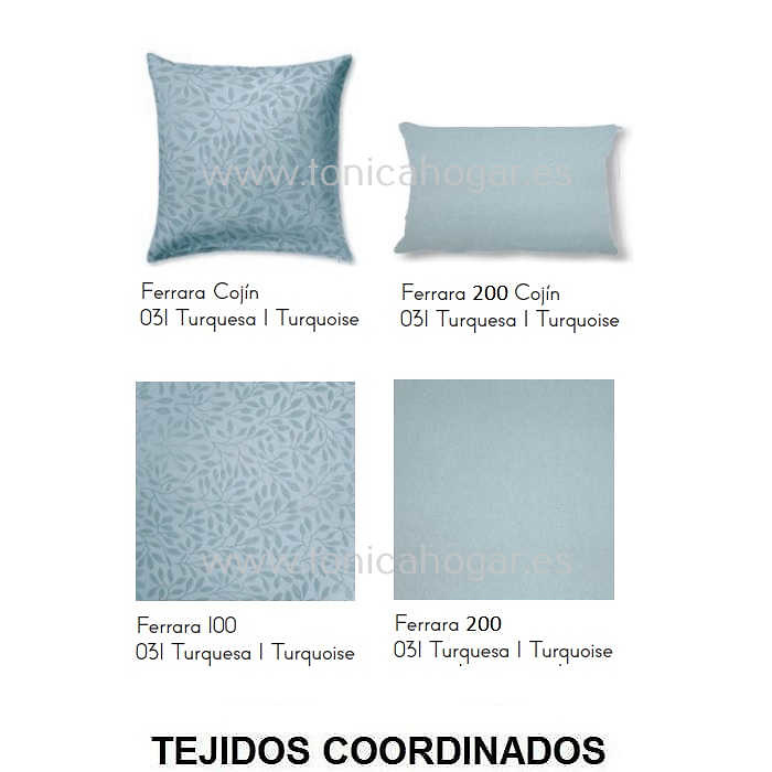 Artículos coordinados Colcha Edredón Ferrara Azul de Tejidos JVR 