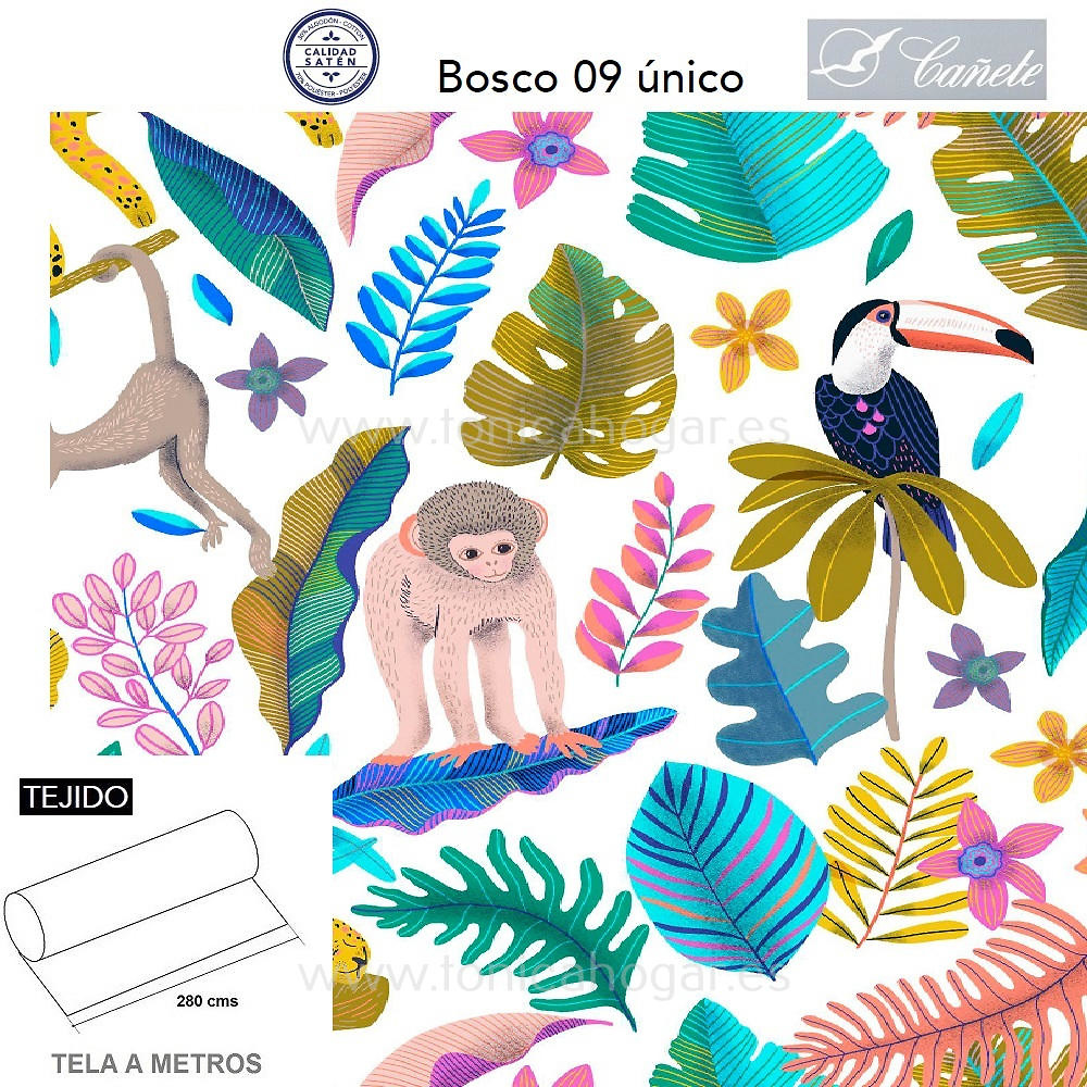 Detalle Tejido Conforter Bosco de Cañete con Metraje Bosco/MT C.09 Multicolor de Cañete 