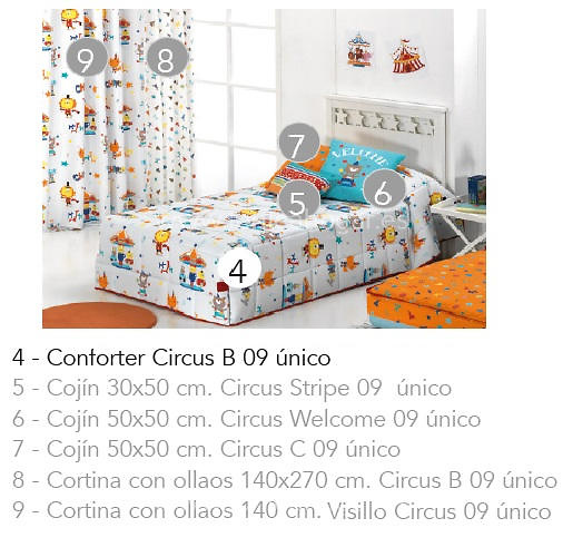 Artículos coordinados Conforter Circus B de Cañete 