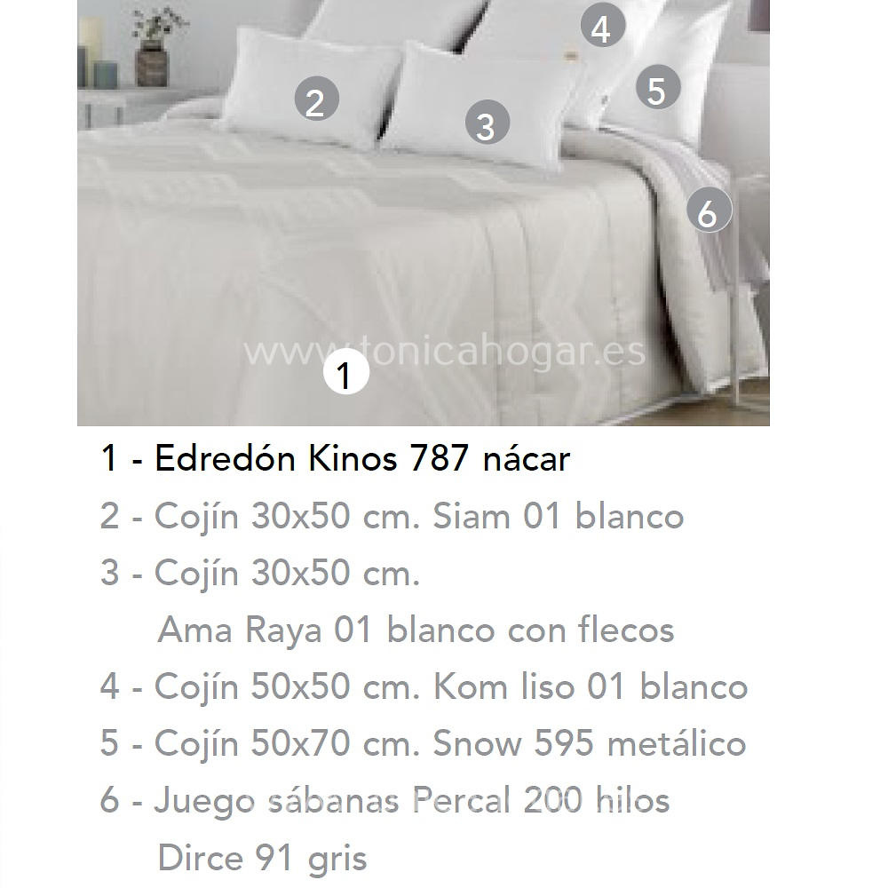 Artículos coordinados Conforter Kinos Nacar de Cañete 