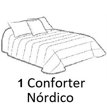 Contenido, nº piezas Conforter Nordico Bora Azul de Tejidos JVR 