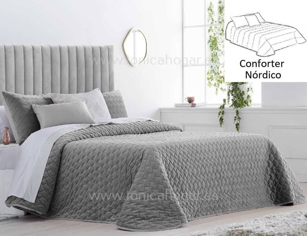 Conforter Nordico Smart Gris de Tejidos JVR 