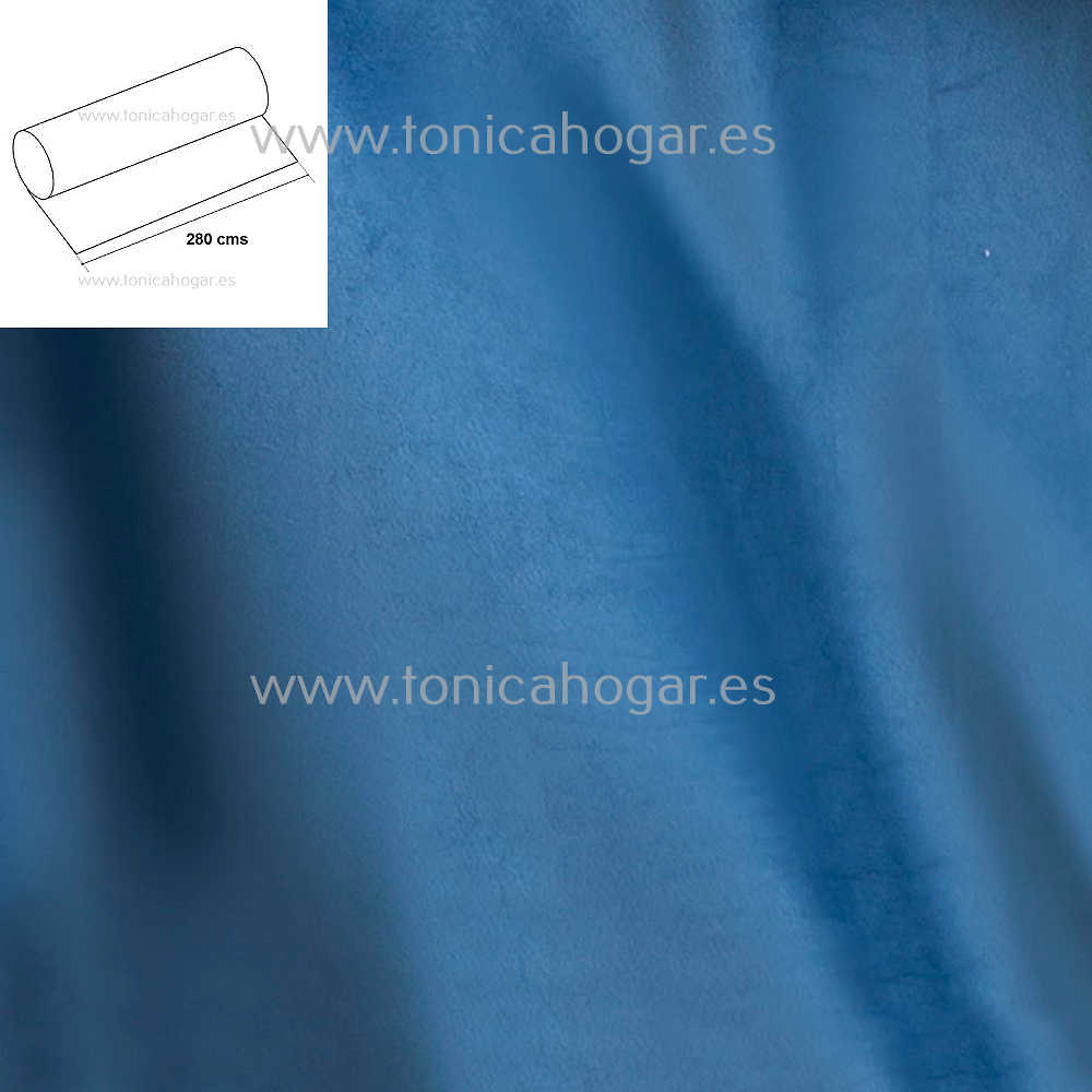 Detalle Tejido Conforter Sherpa Velvet Azul de Confecciones Paula con Metraje Velvet/MT C.3 Azul de Confecciones Paula 