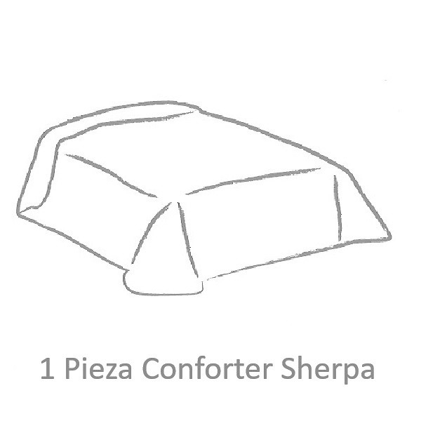 Contenido, nº piezas Conforter Sherpa Velvet Beig de Confecciones Paula 