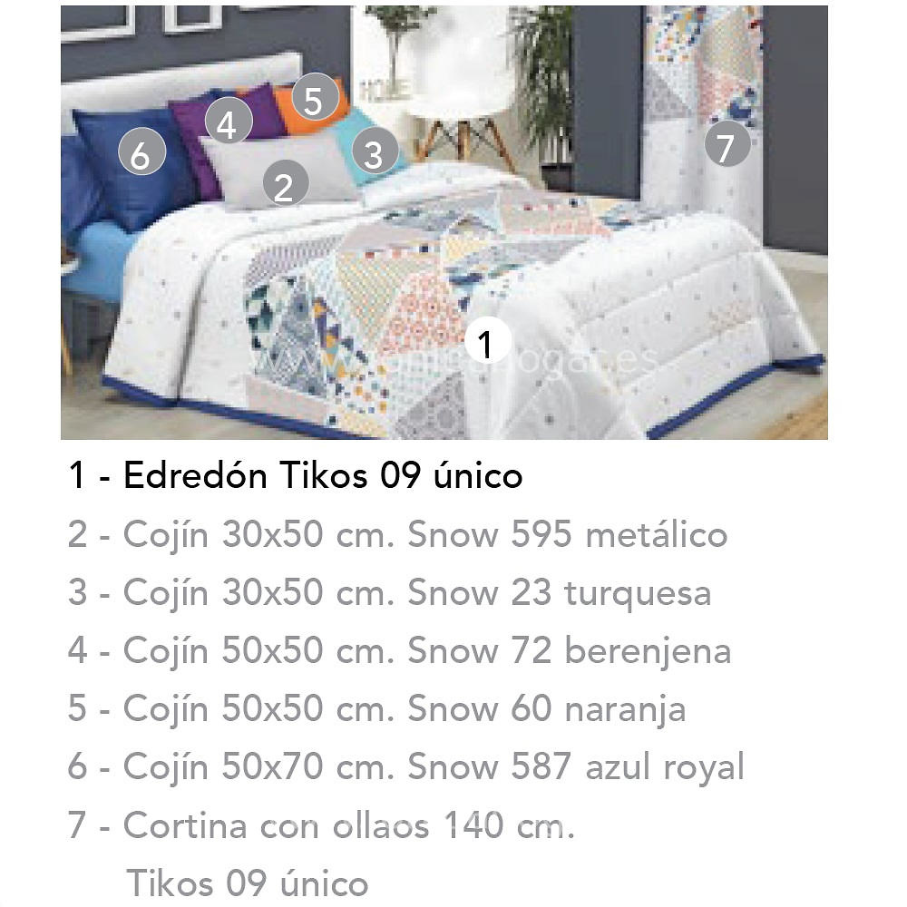 Artículos coordinados Conforter TIKOS de Cañete 