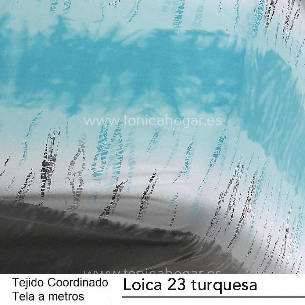 Detalle Tejido Confortino Loica Turquesa de Cañete con Metraje Loica A/MT C.23 Turquesa de Cañete 