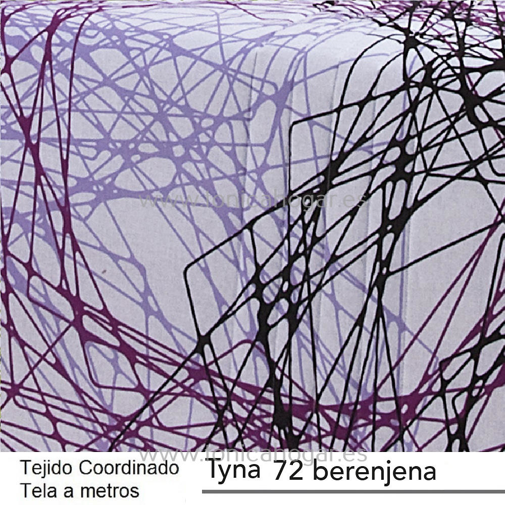 Detalle Tejido Confortino Tyna Berenjena de Cañete con Metraje Tyna A/MT C.72 Berenjena de Cañete 