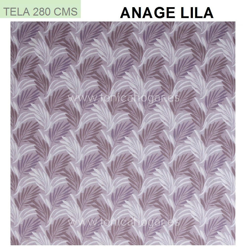 Detalle Tejido Cortina Confeccionada Anage Lila de Orian con Metraje Anage/MT C.9 Lila de Orian 