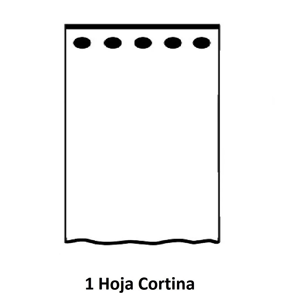 Contenido, nº piezas Cortina Confeccionada Aruna Plata de Cañete 