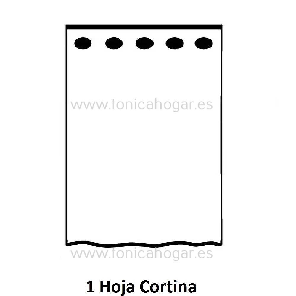 Contenido, nº piezas Cortina Confeccionada Itaca Beig de Orian 