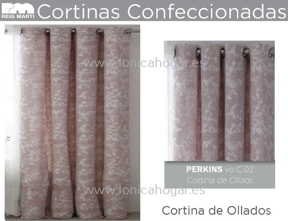 Cortina Confeccionada Perkins Rosa de Reig Marti 
