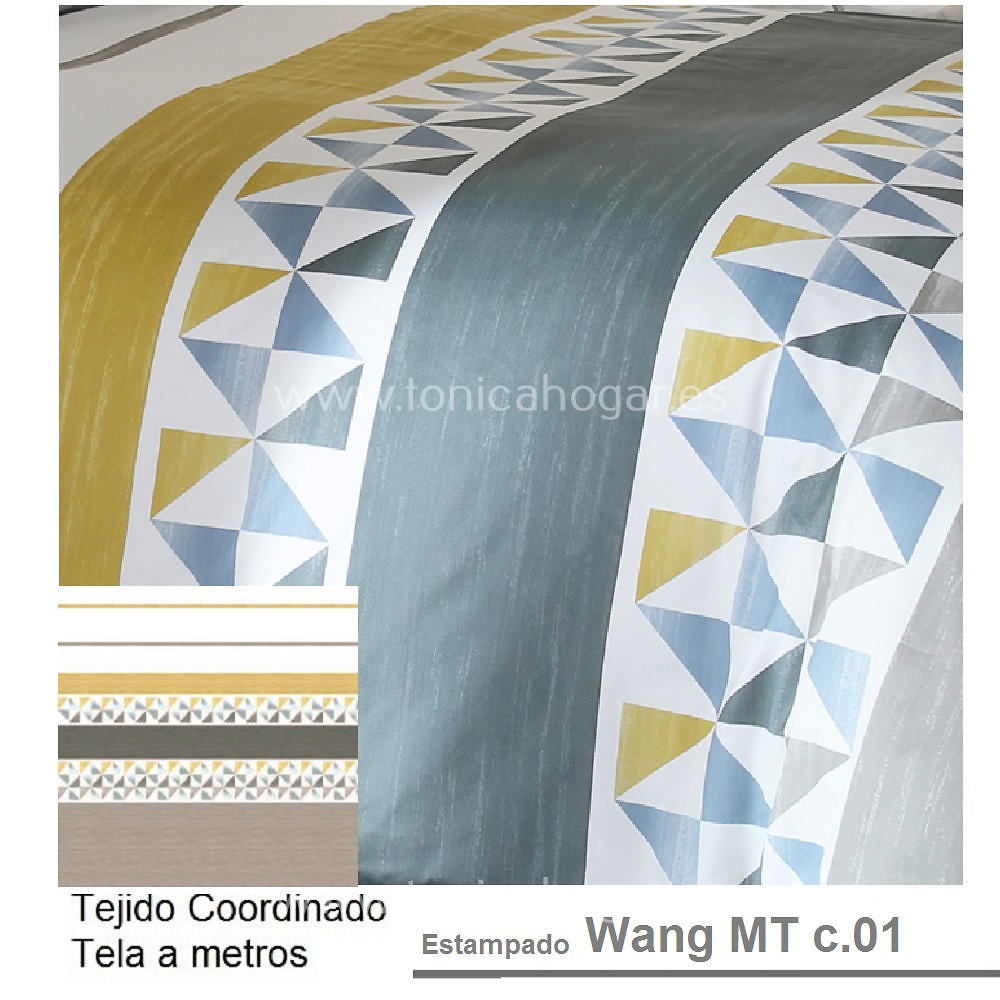 Detalle Tejido Cortina Confeccionada Wang Beig de Reig Marti con Metraje Wang/MT C.01 Beig de Reig Marti 