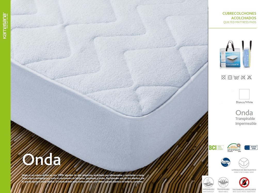 Protector colchón rizo 100% Algodón + PU Impermeable
