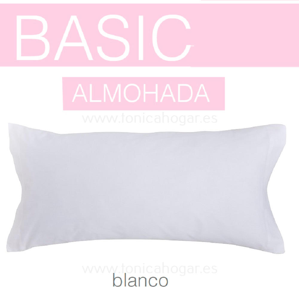 Detalle Funda Almohada Dúo Funda Nórdica Jeans de Confecciones Paula con Funda Almohada Basic/FAL C.01 Blanco de Sansa 