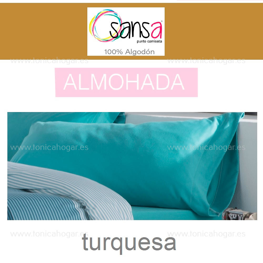 Funda Almohada Punto Camiseta color 13 de SANSA. 