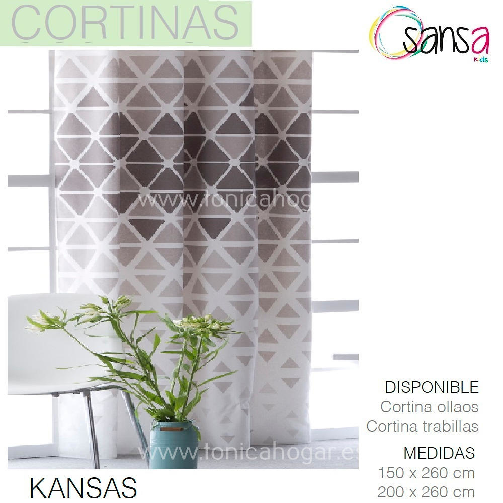 Cortina Confeccionada KANSAS color 1 de SANSA. 