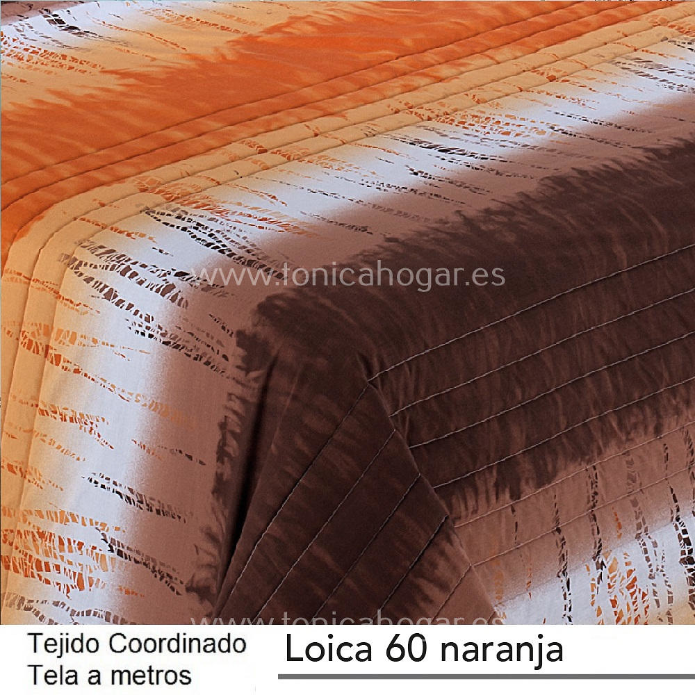 Detalle Tejido Edredón Ajustable Loica Naranja de Cañete con Metraje Loica A/MT C.60 Naranja de Cañete 