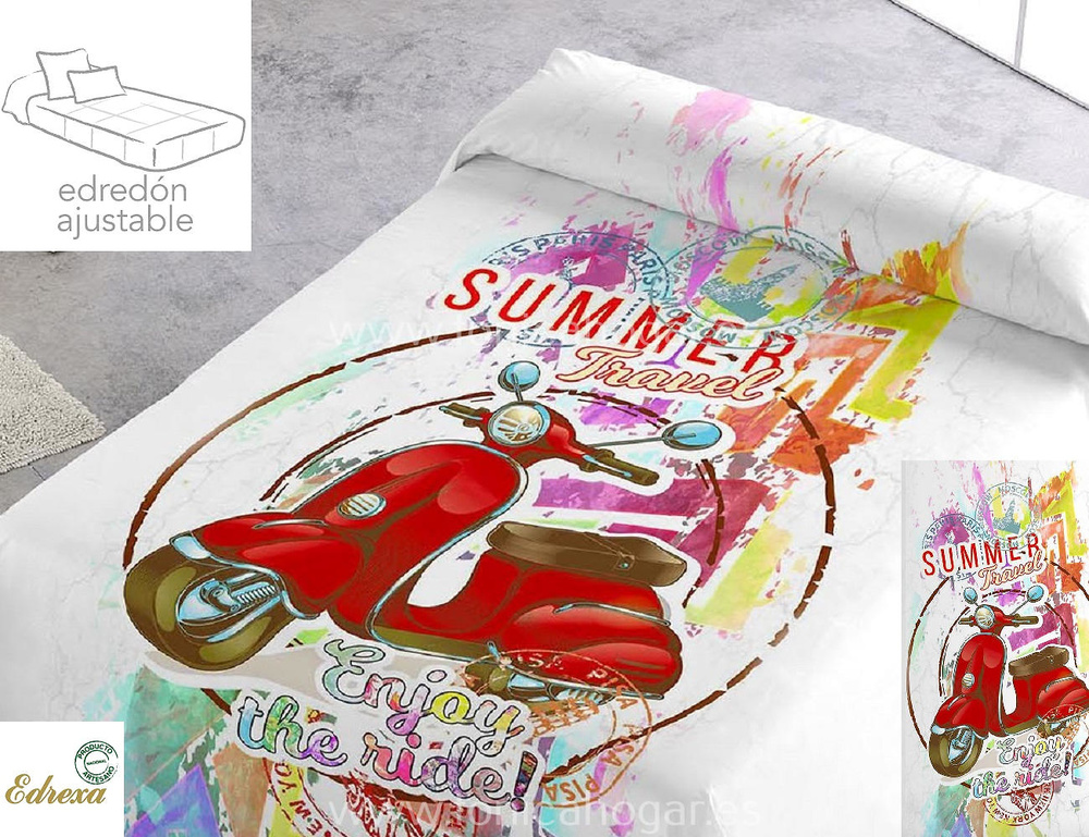 comprar Edredón Ajustable Infantil Ride Multicolor de Edrexa online 