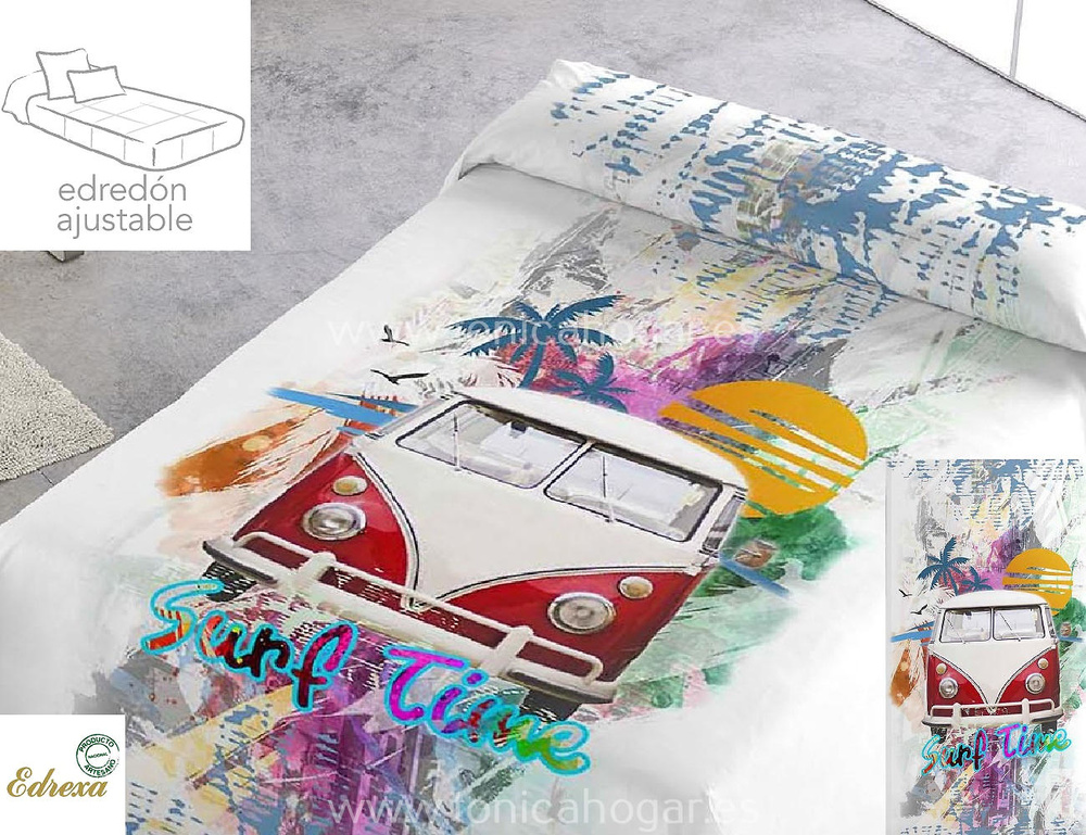 comprar Edredón Ajustable Infantil Wagon Multicolor de Edrexa online 