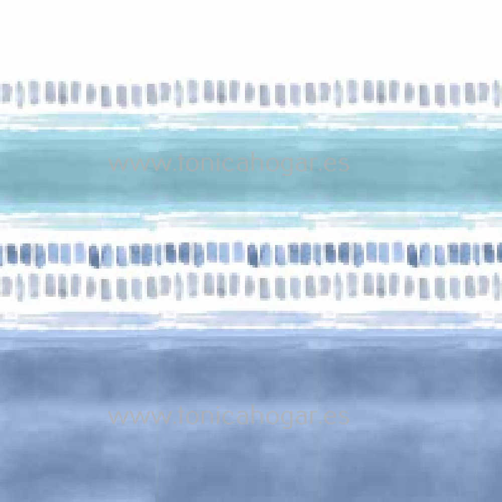 Detalle Tejido Edredón Boutie Nori Azul de Reig Marti con Metraje Nori/MT C.03 Azul de Reig Marti 