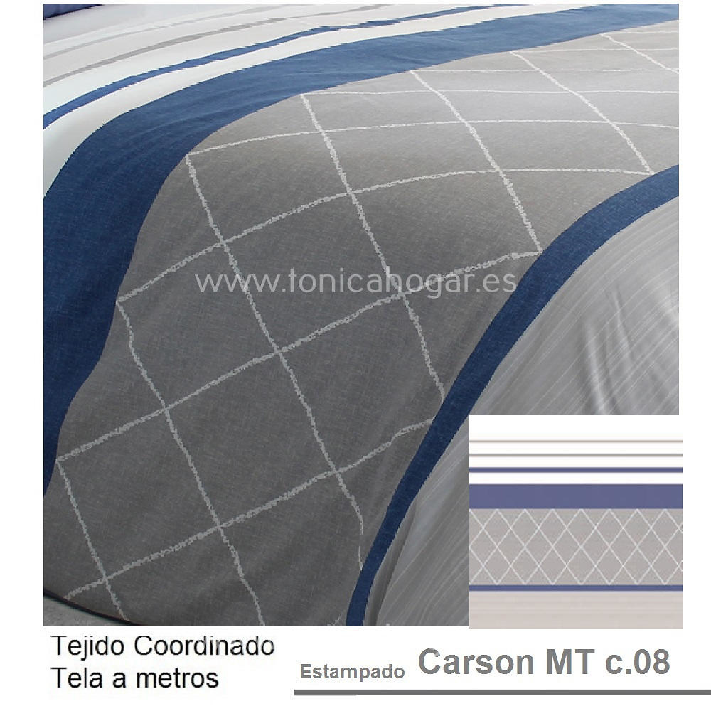 Detalle Tejido Edredón Conforter Carson 02 Gris Reig Marti con Metraje Carson/MT C.08 Gris de Reig Marti 