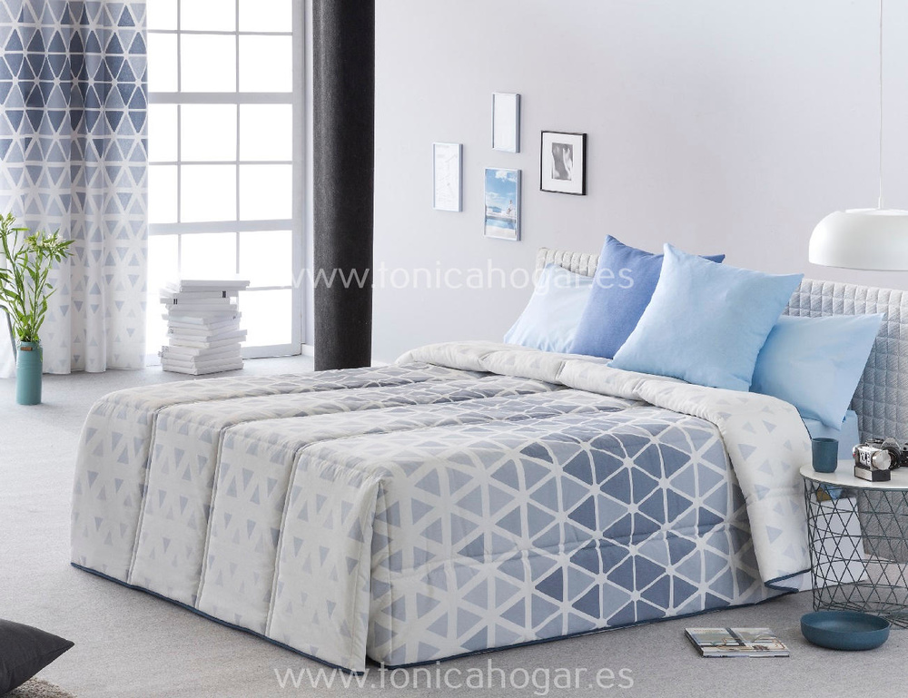 comprar Edredón Conforter Actual KANSAS Azul de Sansa online 