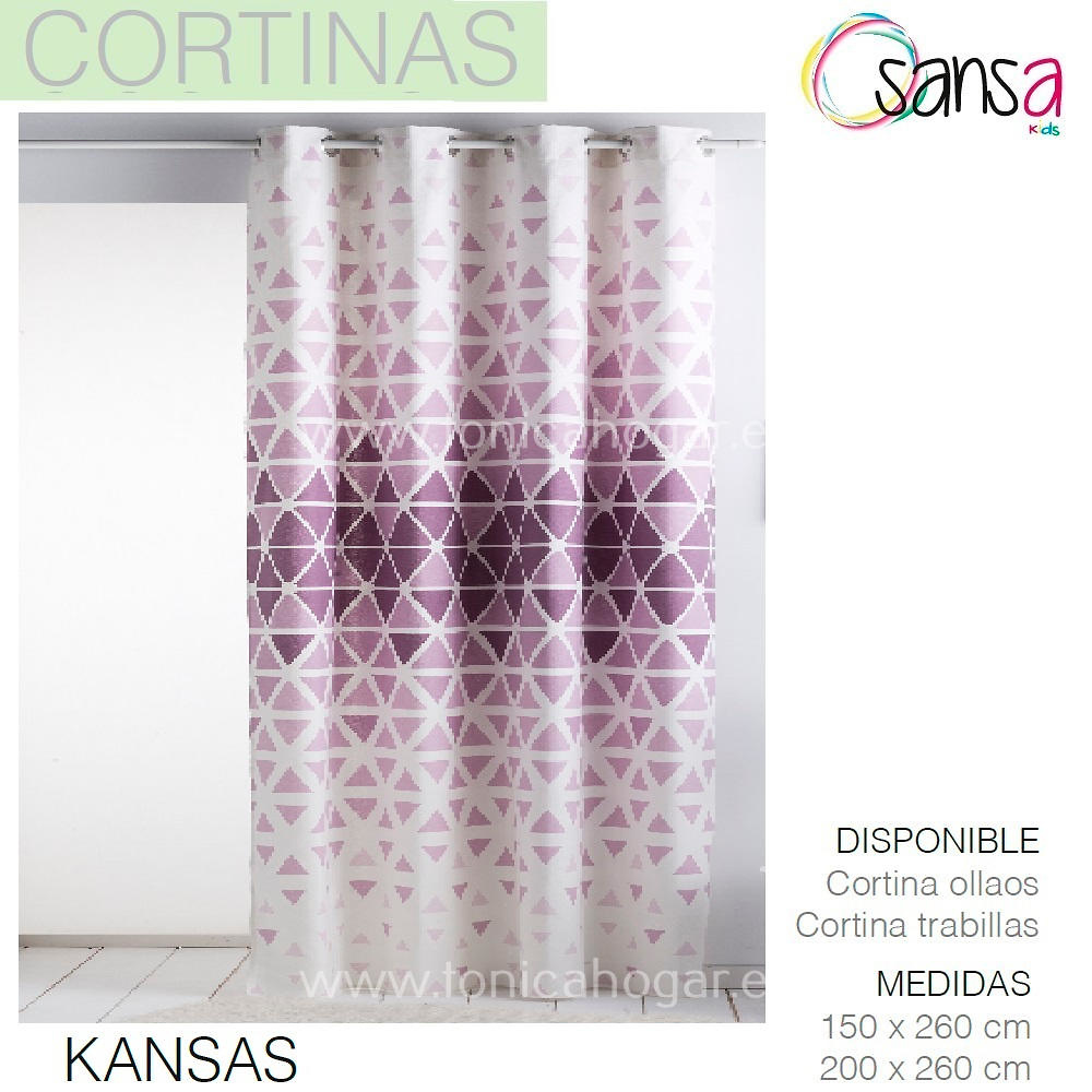 Cortina Confeccionada KANSAS color 9 de SANSA. 