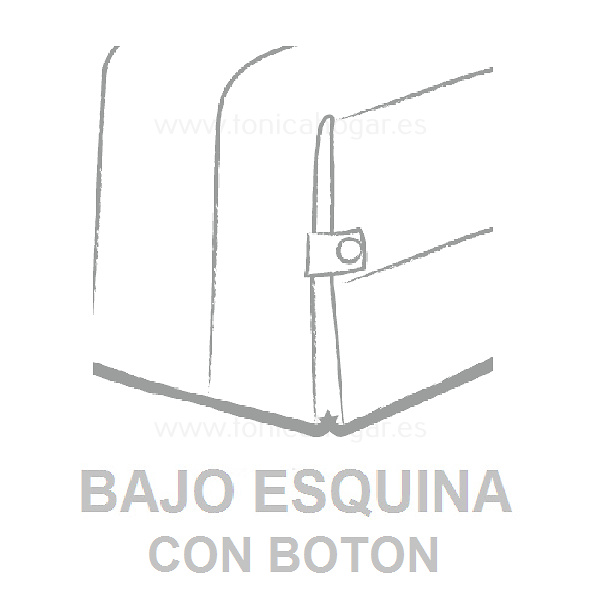 Detalle bajo esquina Edredón Conforter Kalo Beig-Blanco de Cañete 