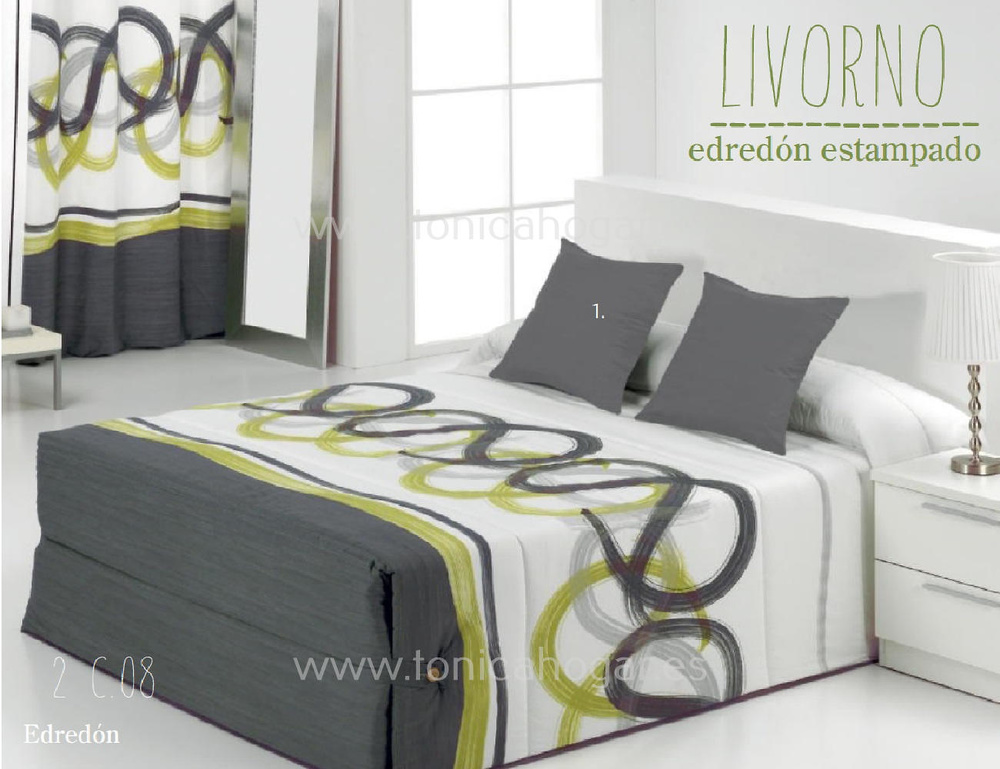Colcha Edredón Bakar JVR Verde - Centro Textil Hogar