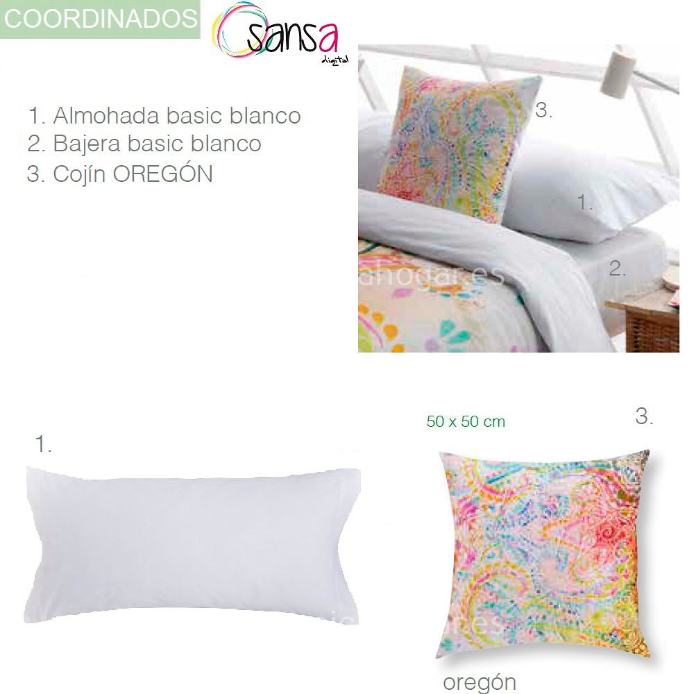 Articulos Coordinados Edredón Conforter OREGON de SANSA Digital de Confecciones Paula 