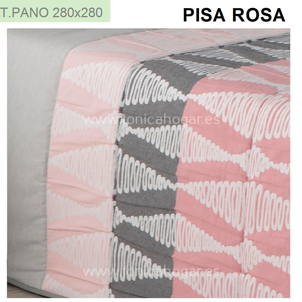 Detalle Tejido Edredón Conforter Pisa Rosa de Orian con Metraje Pisa/PNMT C.2 Rosa de Orian 