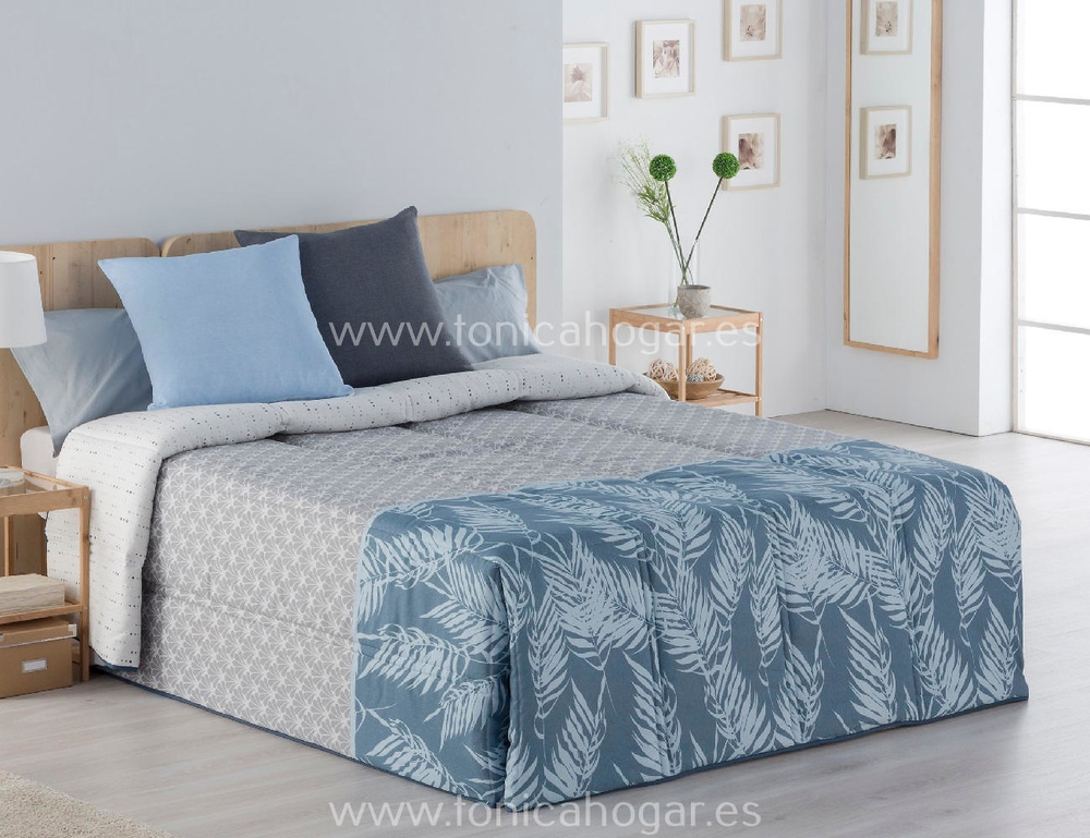comprar Edredón Conforter Clásico SICILIA Azul de Sansa online 