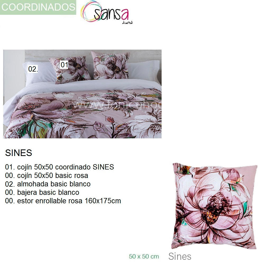 Articulos Coordinados Edredón Conforter SINES de SANSA Digital de Confecciones Paula 