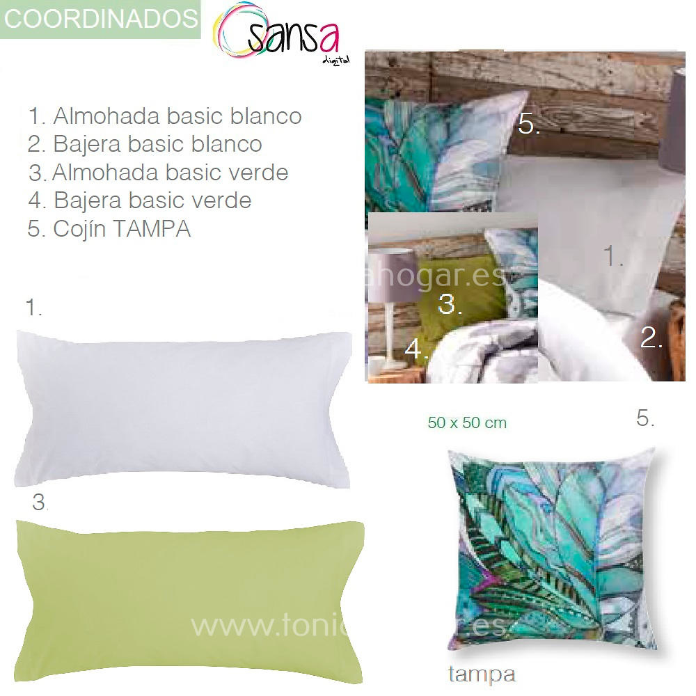 Articulos Coordinados Edredón Conforter TAMPA de SANSA Digital de Confecciones Paula 