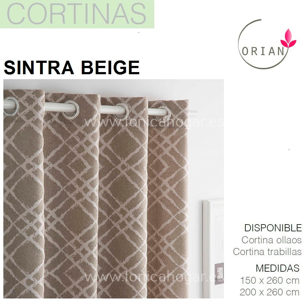 Cortina Confeccionada SINTRA color 1 de Orian. 