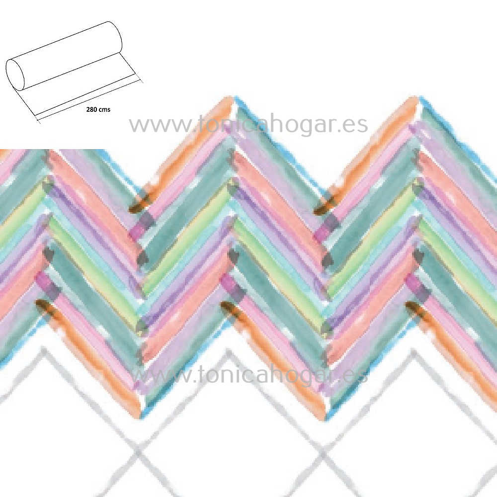 Detalle Tejido Funda Nórdica Newbur Multicolor de Reig Marti con Metraje Newbur/MT C.03 Multicolor de Reig Marti 