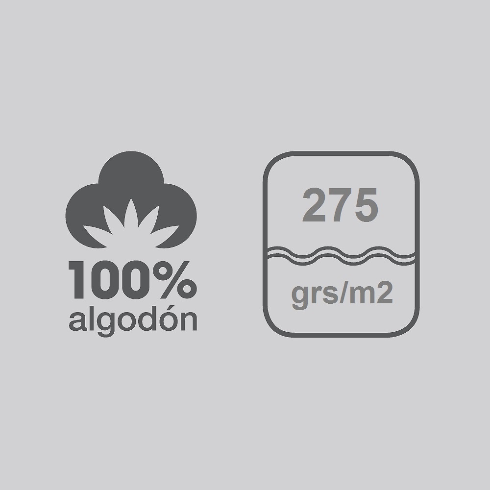 Composición 100 % Algodón 275 grs/m2 