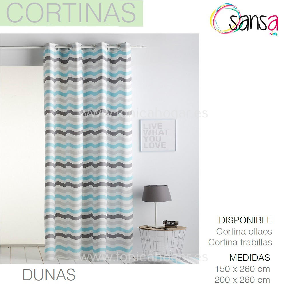 Cortina Confeccionada DUNAS color 3 de SANSA. 