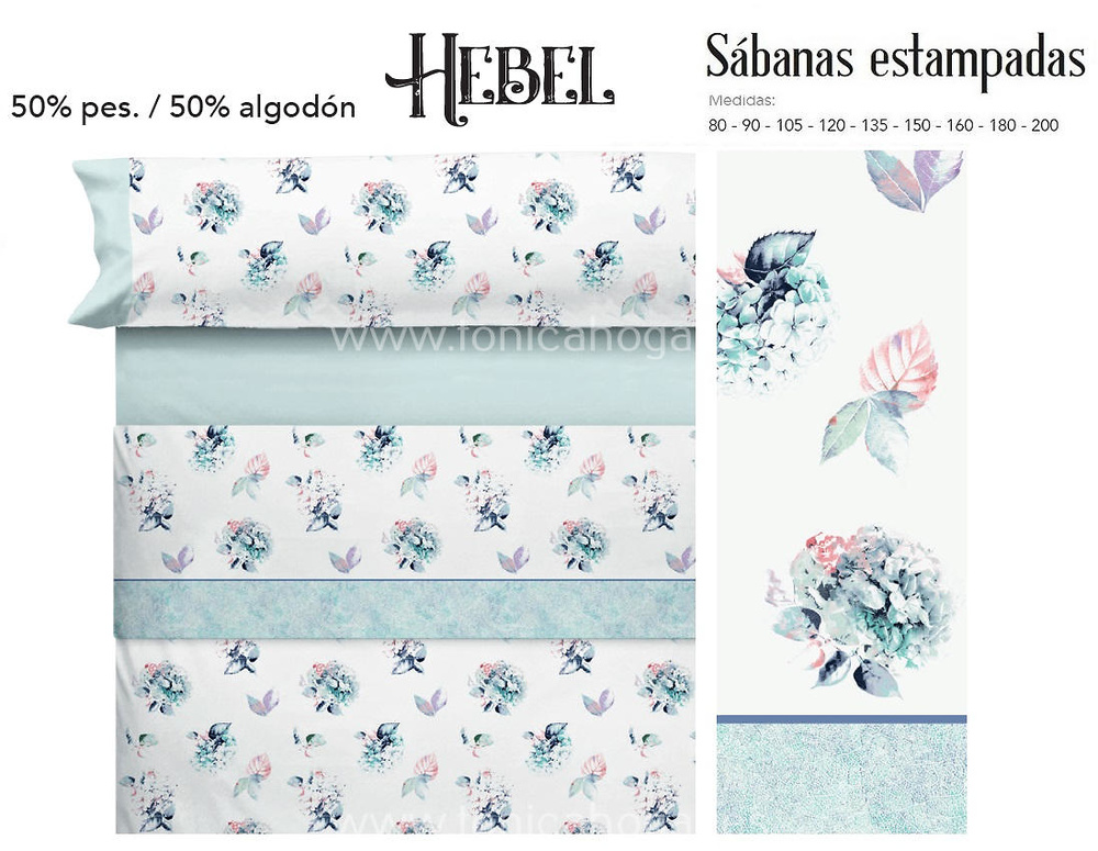Comprar Juego Sabanas HEBEL Azul de Cañete online 