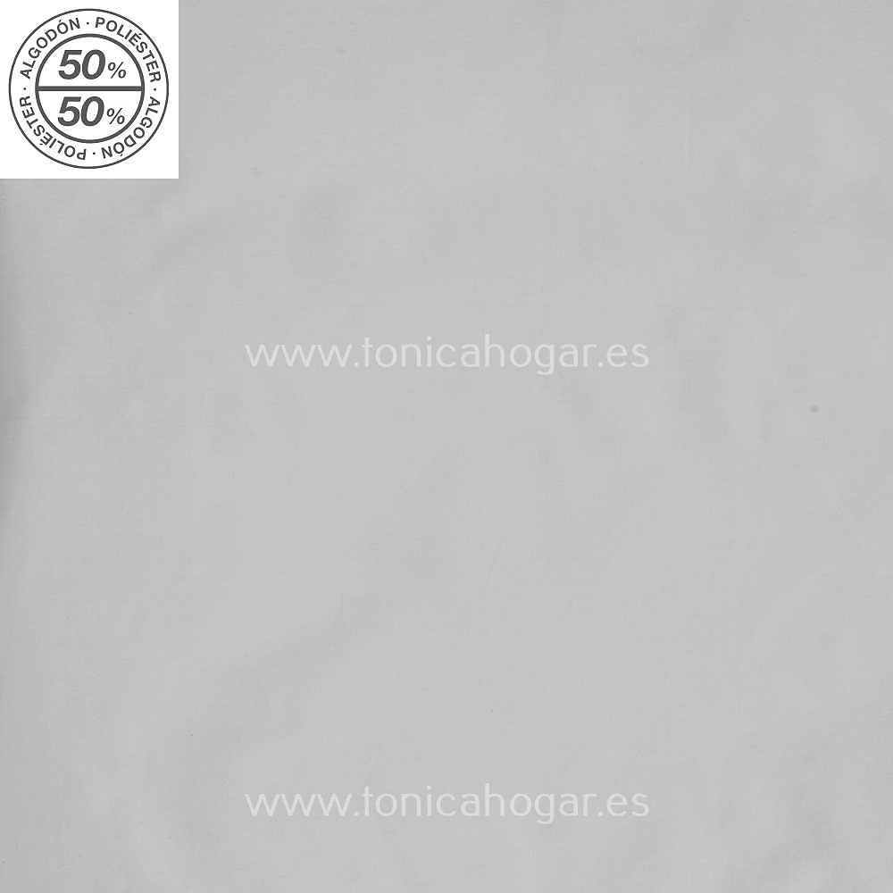 Detalle Tejido encimera Juego de Sábanas Liso Aplique Perla-Plomo de Es Telia con Metraje Combi/MT C.024 Perla de Estela 