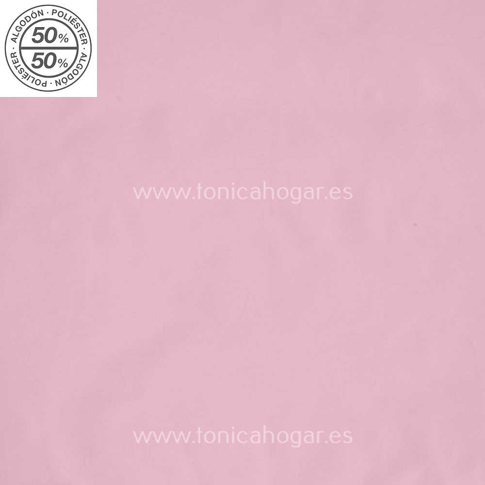 Detalle Tejido encimera Juego de Sábanas Liso Bies Rosa de Es Telia con Metraje Combi/MT C.004 Rosa de Estela 