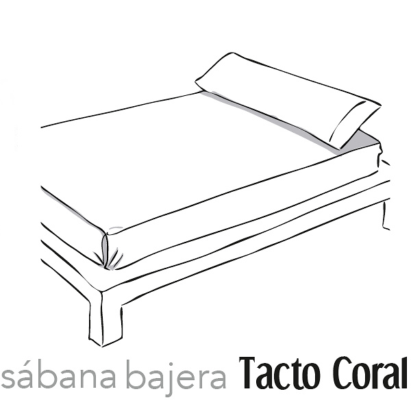 Sábana Bajera Tacto Coral Cañete 