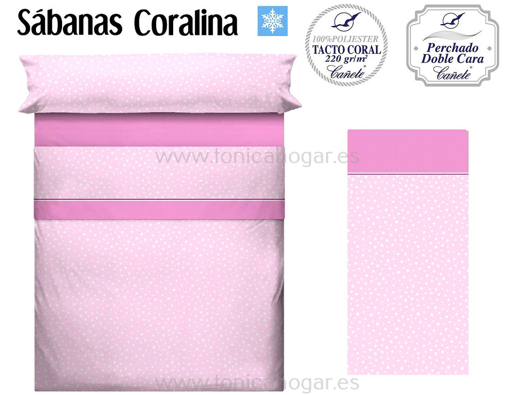 Comprar Sábanas Coralina MOLE Rosa de Cañete online 