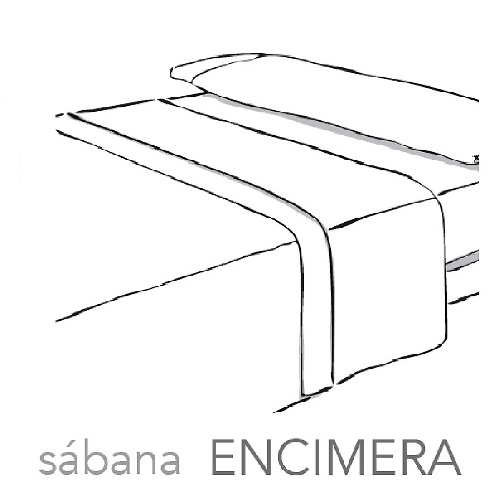 Detalle reverso Sabanas Encimeras Saten de Es-Telia. 