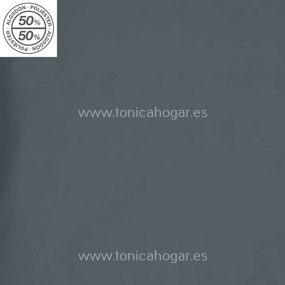 Detalle Forro Saco Funda Nórdica Combi Bicolor Negro-Gris de Estela con Metraje Combi/MT C.016 Gris de Estela 