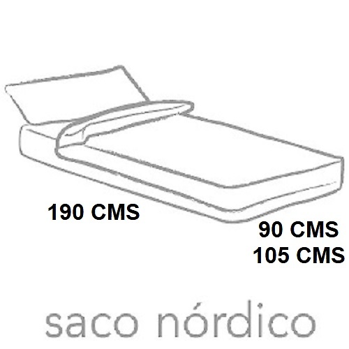 Medidas disponibles Saco Nordico Duda de Cañete 090, 105 
