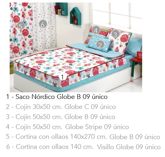 Saco nórdico GLOBE B Cañete - Saco Nórdico Infantil - Luna Textil